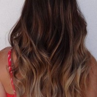 Back View of Long Ombre Hair