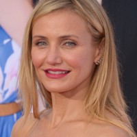 Cameron Diaz Latest Layered Medium Straight Haircut for Summer