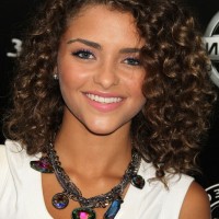 Carmen Soft Curly Hairstyle for Shoulder Length Hair