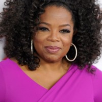 Casual Daily Curly Hairstyle from Oprah Winfrey