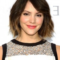 Chic Short Ombre Hair with Bangs