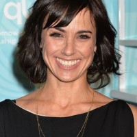 Constance Zimmer Short Wavy Hairstyle with Bangs