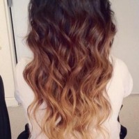 Cute Dark Brown to Blonde Ombre Hair With Waves for Girls