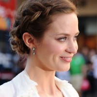 Emily Blunt French Braid