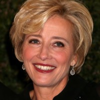 Emma Thompson Short Wavy Hairstyle for Women Over 50
