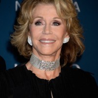 Jane Fonda Short Wavy Hairstyle for Women Over 70