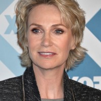 Jane Lynch Layered Razor Haircut for Women Over 50