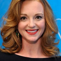 Jayma Mays Shoulder Length Hairstyle with Big Curls for Work