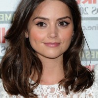 Jenna-Louise Coleman Latest Layered Shoulder Length Hairstyle for Women