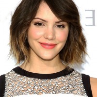 Katharine McPhee Short Ombre Hairstyle with Waves
