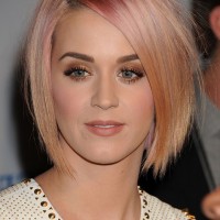 Katy Perry Layered Short Straight Pink Razor Cut