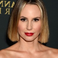 Keltie Knight Short Straight Ombre Bob Cut