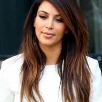 Kim Kardashian Ombre Hair