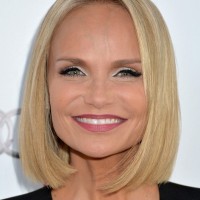 Kristin Chenoweth Short Straight Blonde Bob Cut for Summer