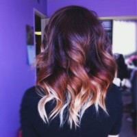 Medium Ombre Hair with WAves
