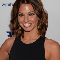 Melissa Rycroft-Strickland Casual Short Wavy Hair Style