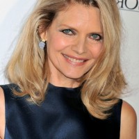 Michelle Pfeiffer Latest Medium Blonde Wavy Hairstyle