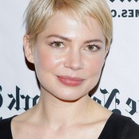 Michelle Williams Short Straight Pixie Cut for Square Faces