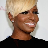 NeNe Leakes Short Straight Blonde Haircut for Black Women