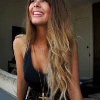 Pretty Brown to Blonde Ombre Hair Color