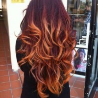 Red Ombre Hair Color