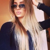 Sleek Long Ombre Hair