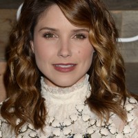 Sophia Bush Medium Brown Wavy Hairstyle with Bangs