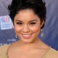 Vanessa Hudgens Short Tousled Wavy Hairstyle with Waves