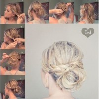 Elegant Low Bun with Braided Hairstyle
