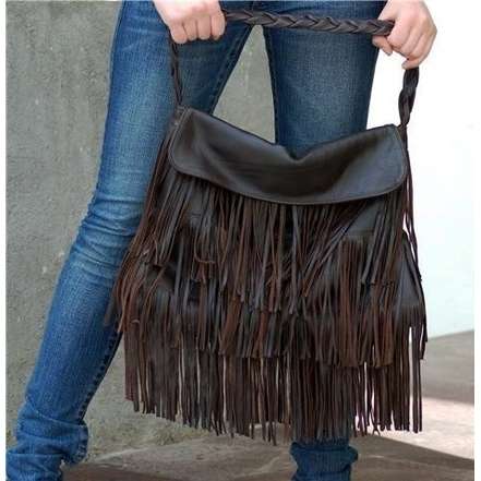 A fringe purse