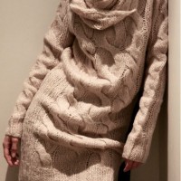 Chunky knit sweater dress