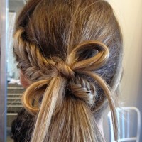 Fishtail with a bow