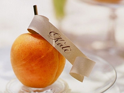 Try a fruit place card holder