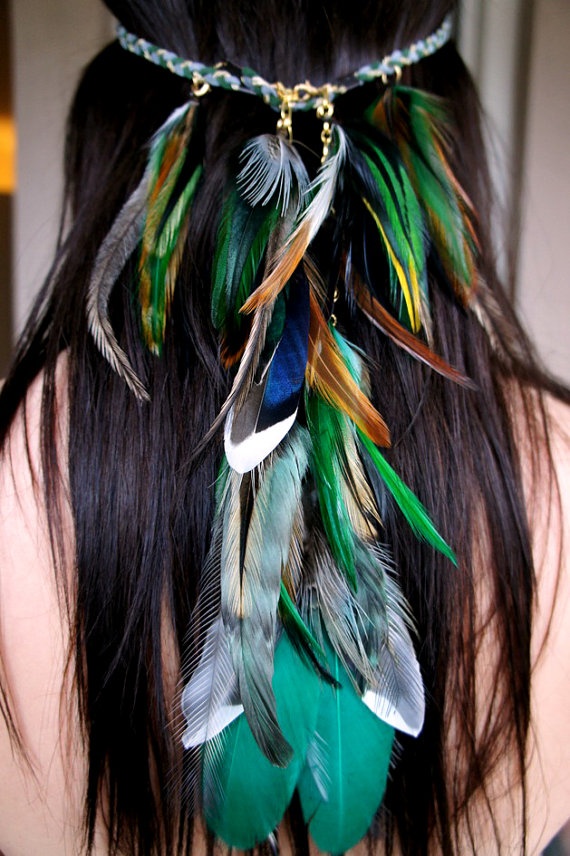 Feather headband