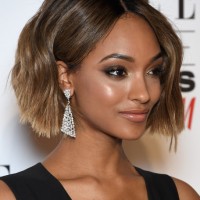 Jourdan Dunn Short Wavy Bob