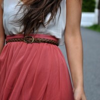 Maxi skirt and tank top