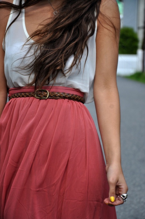 Maxi skirt and tank top