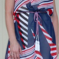 Nautical print dress