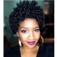 22 Cute Curly and Natural Short Hairstyles For Black Women