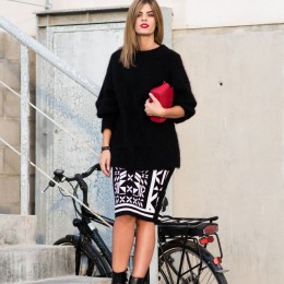 Fashionable Office Attire with Skirt