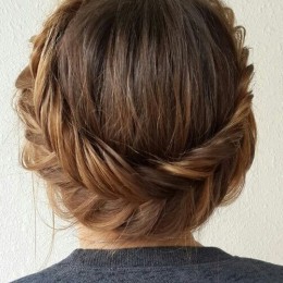 Gorgeous Fishtail Braided Updo