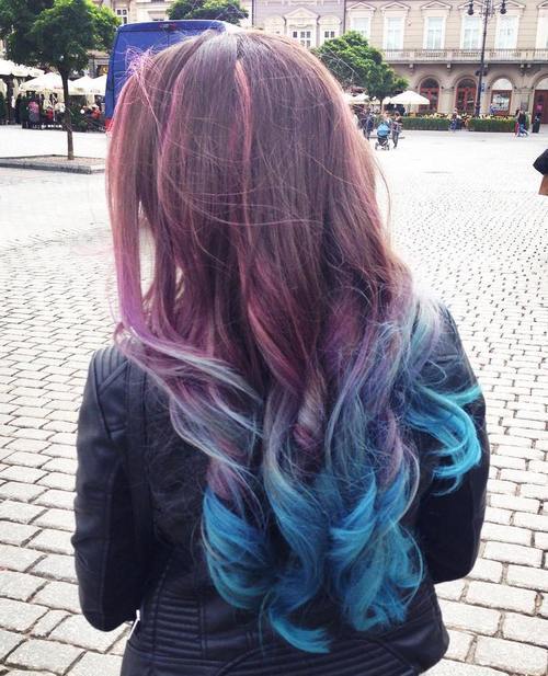 Sassy Purple Highlighted Hairstyles for Girls