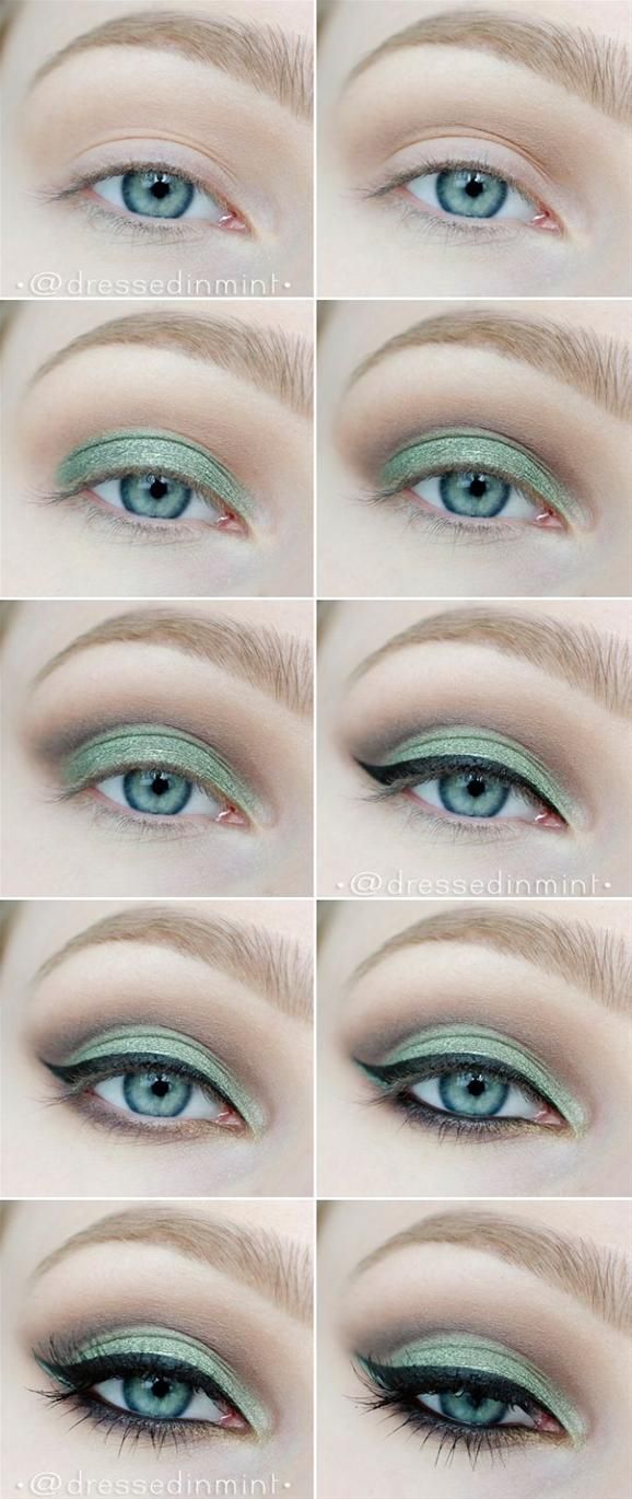 Step By Step Makeup Tutorials For Green Eyes