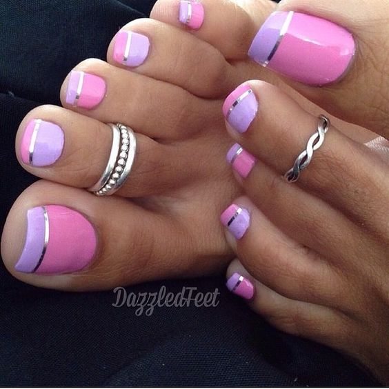 Purple and navy matted design