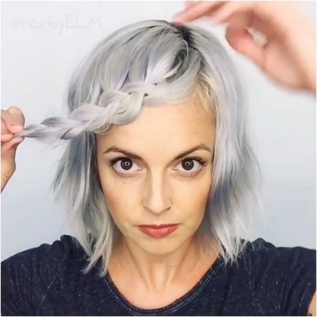 25 Cute Short Hairstyle with Braids - Braided Short Haircuts - Styles